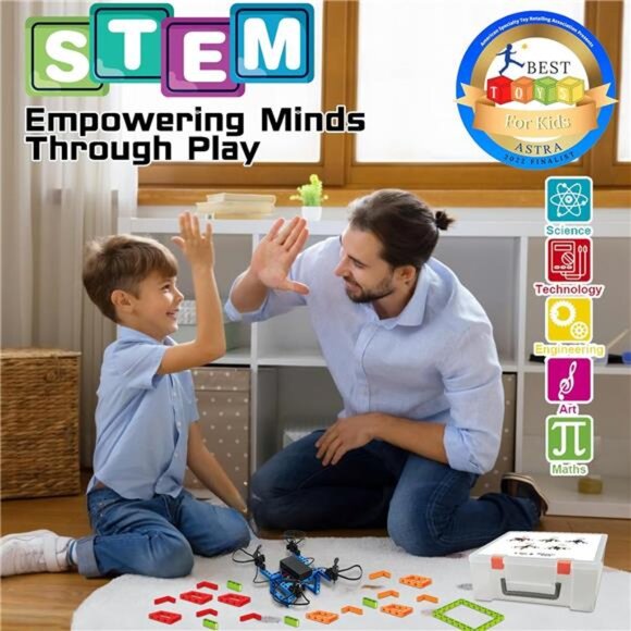 5 in 1 STEM Building Educational Toys for Kids Ages 8-12,RC Mini Drones for Kids - Picture 3 of 6